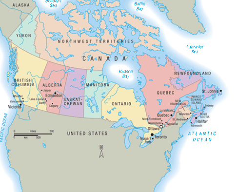 Canada map